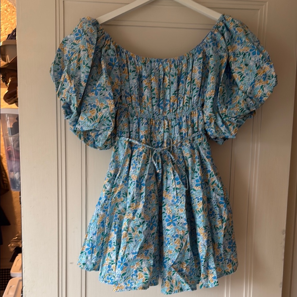 Altar'd State Blue Floral Dress
